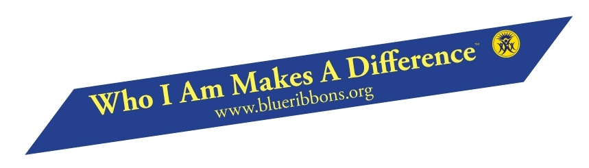 Blue Ribbon Who I am makes a difference